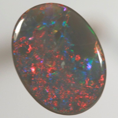 SOLID BLACK OPAL Bright red and orange contrasted by blue SEE VIDEOS